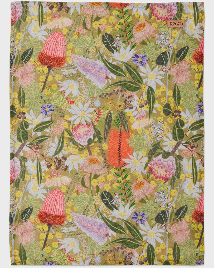Native Plantation Tea Towel One Size