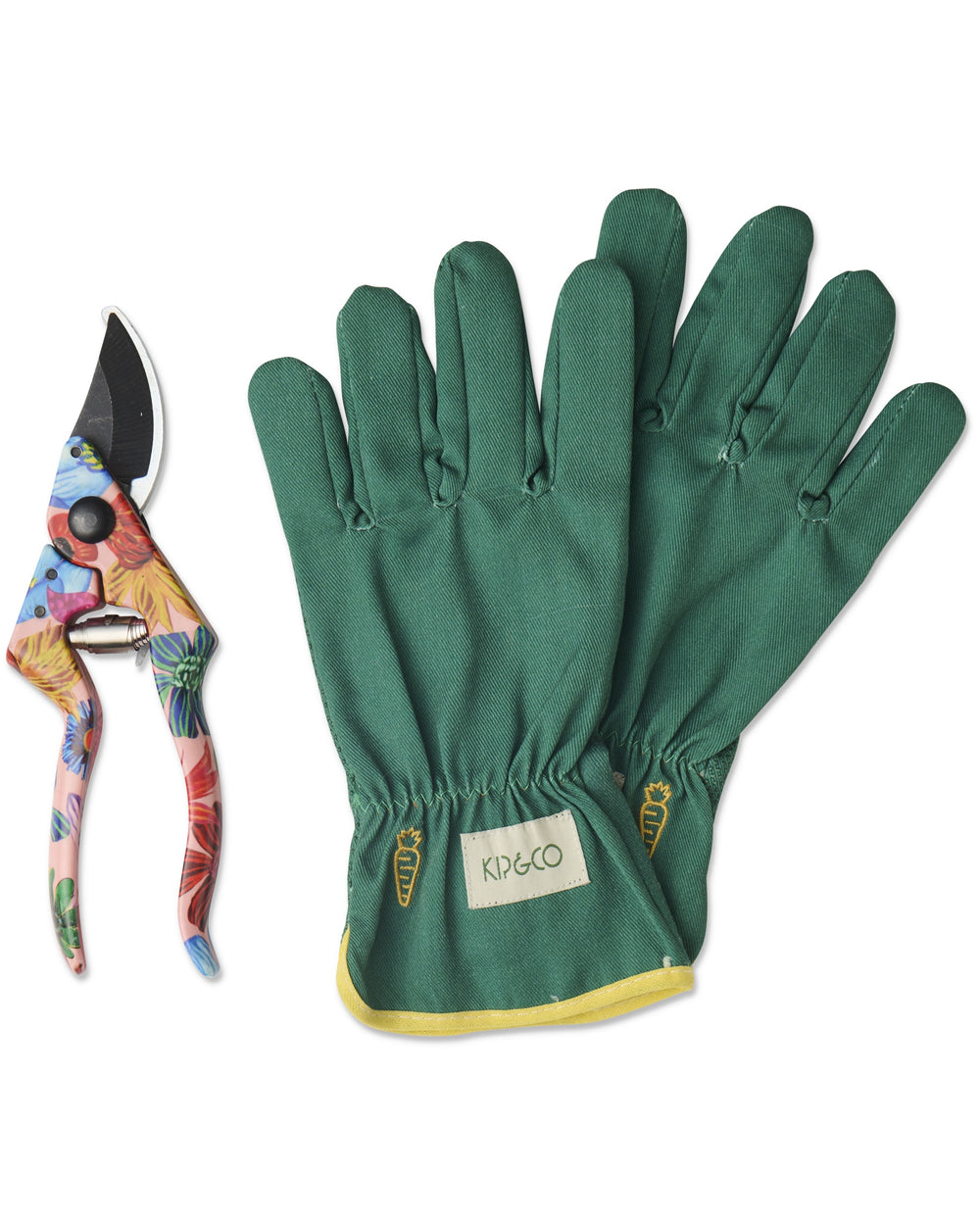 Wild Flowers In Bloom Garden Secateurs and Gloves Set One Size
