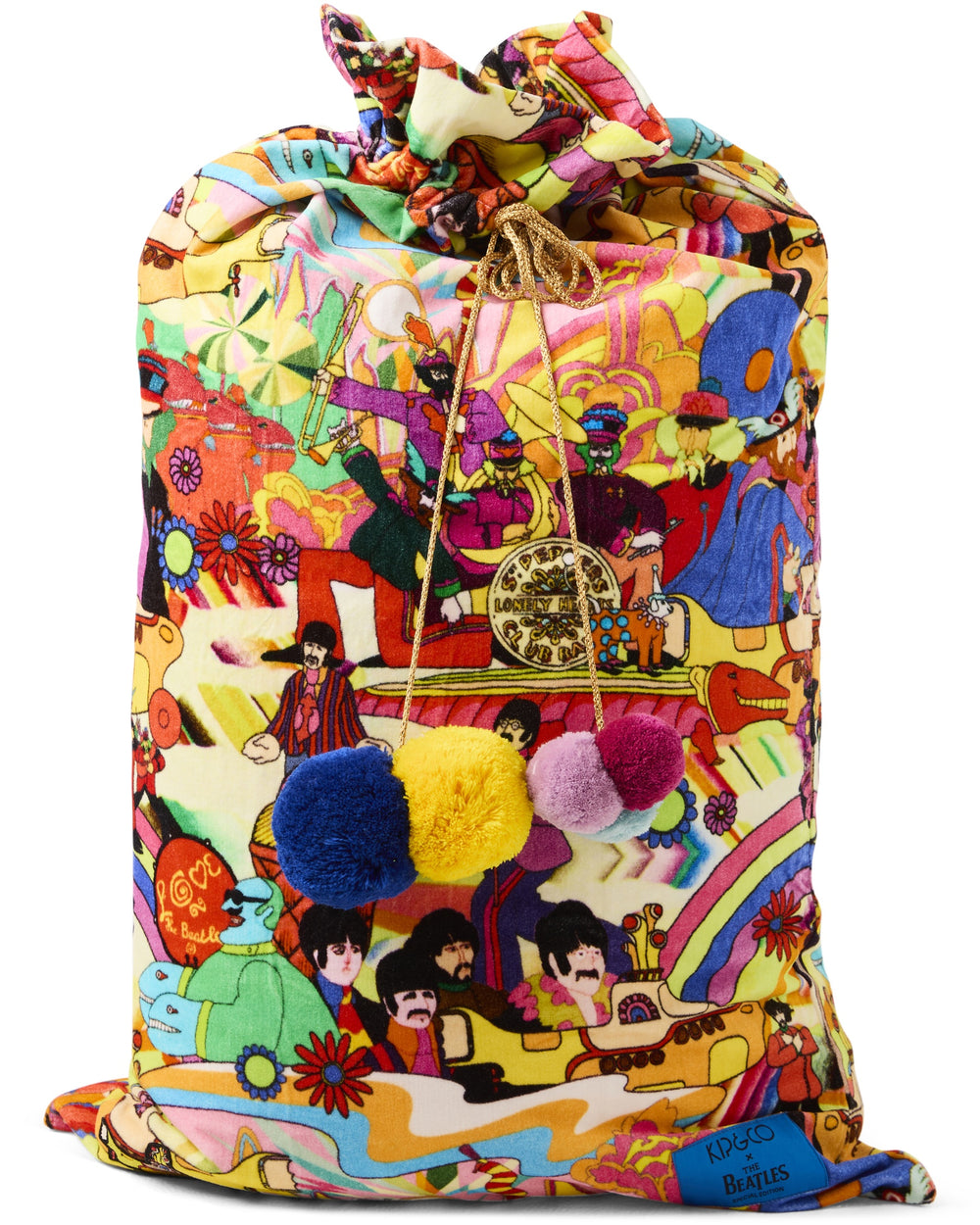 Kip&Co x The Beatles Big Band Velvet Santa Sack One Size