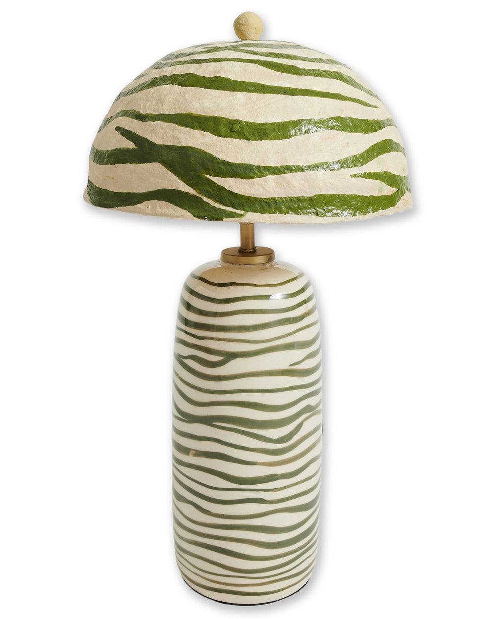 Pine Ripple Ceramic Lamp One Size