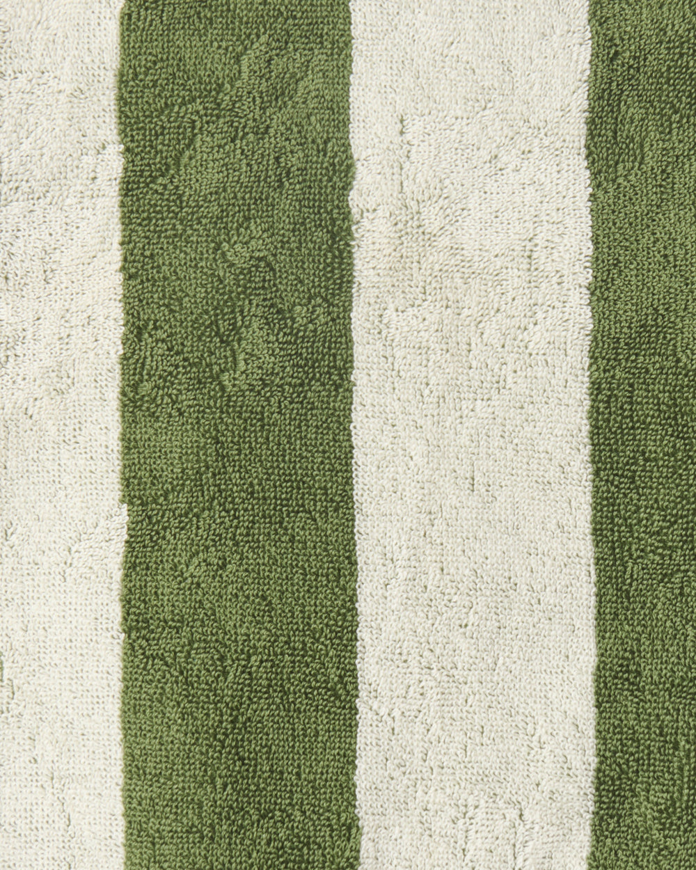 Moss Stripe Terry Face Washer One Size