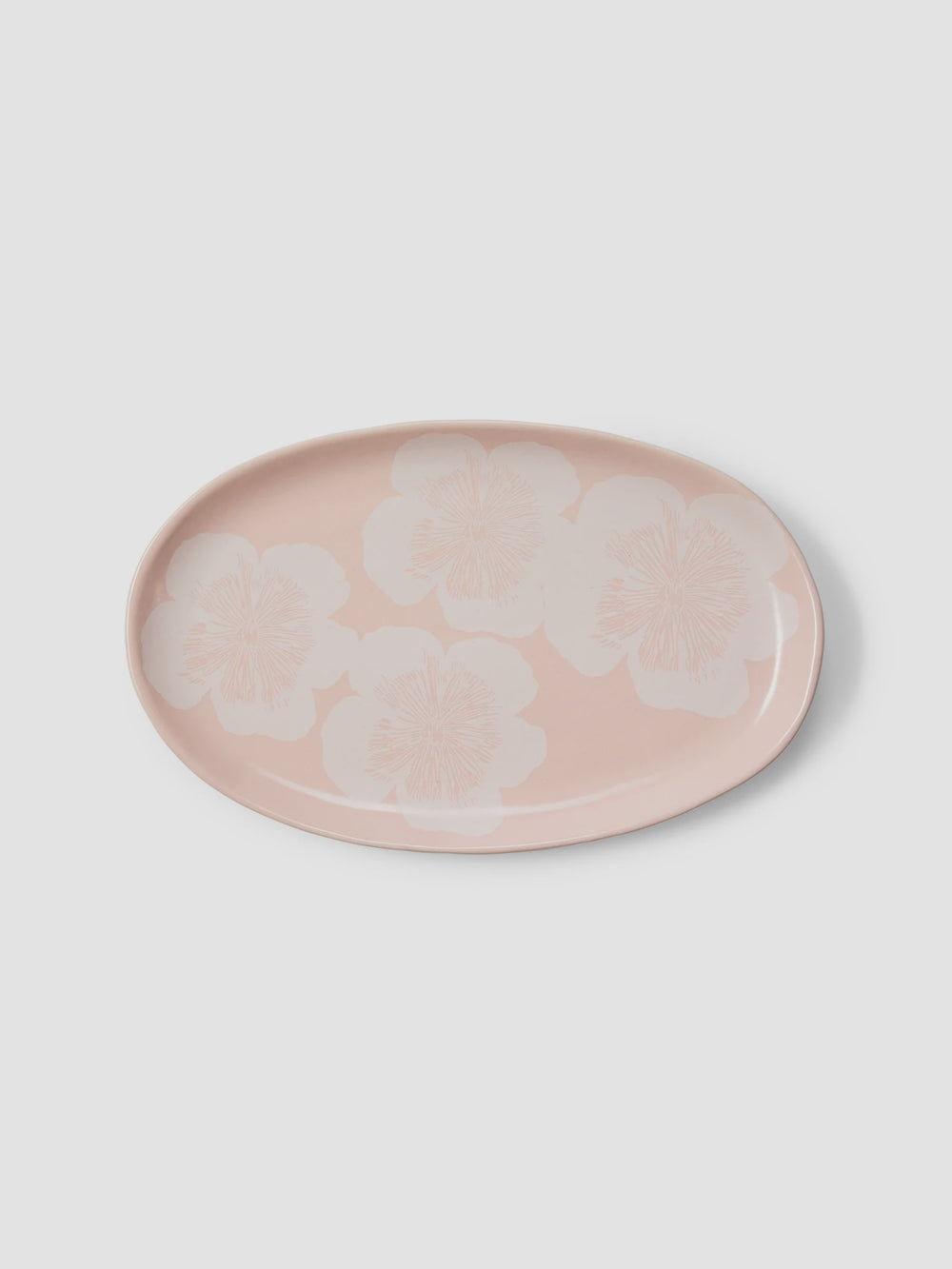 Jardin Pink Oval Plates