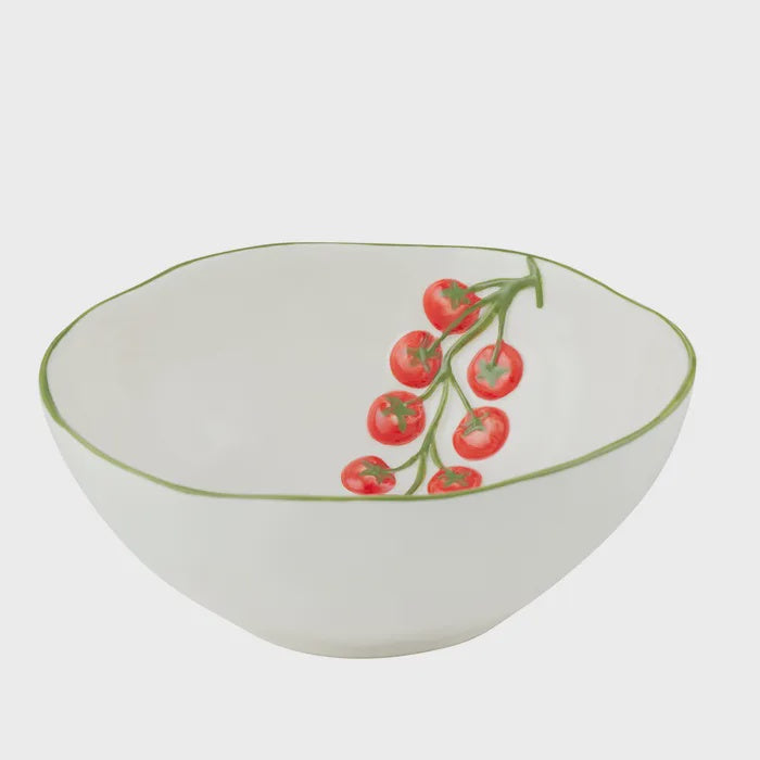 Pomodoro Ceramic Bowl 17.5x7cm Red/Gm