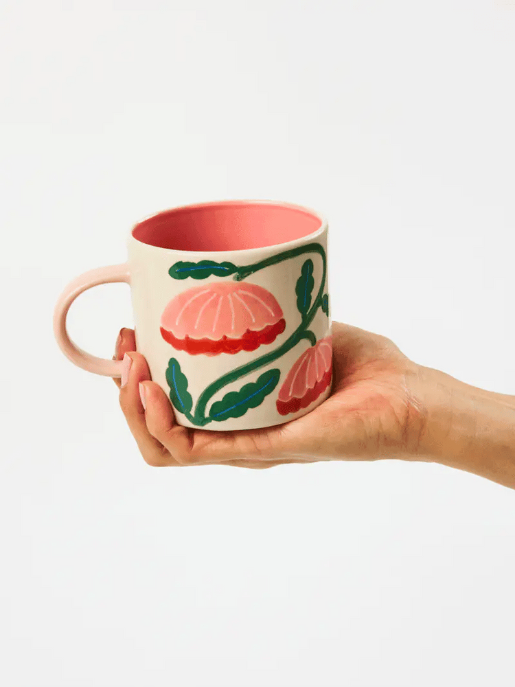 Bloomie Pink Flower Mug – Marlbro House