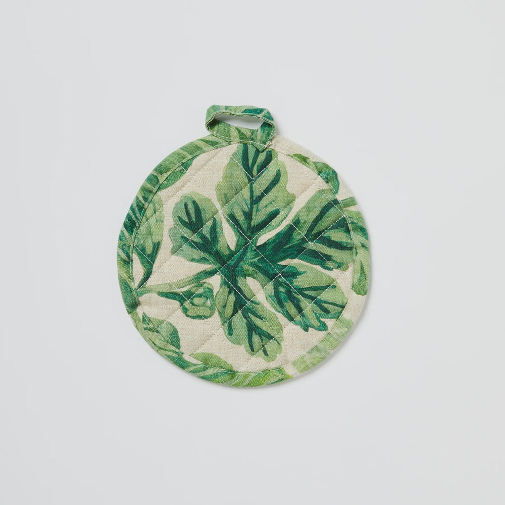 Fig Green Round Pot Holder