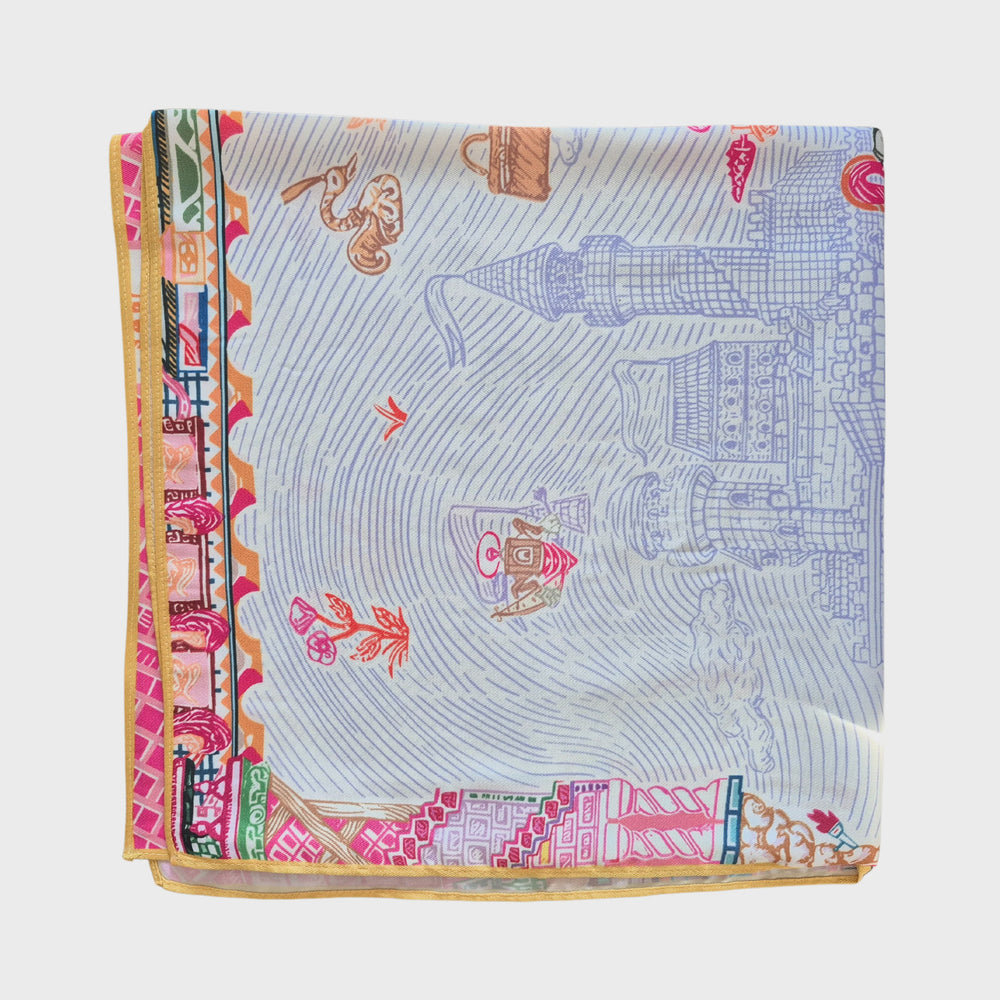 Satin Scarf Pink Tones