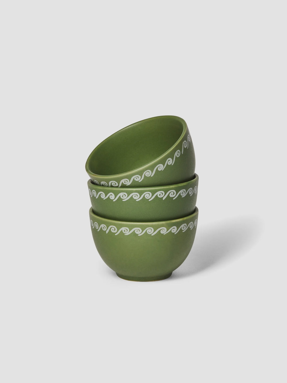 Vines Green Small Bowl (set of 3)