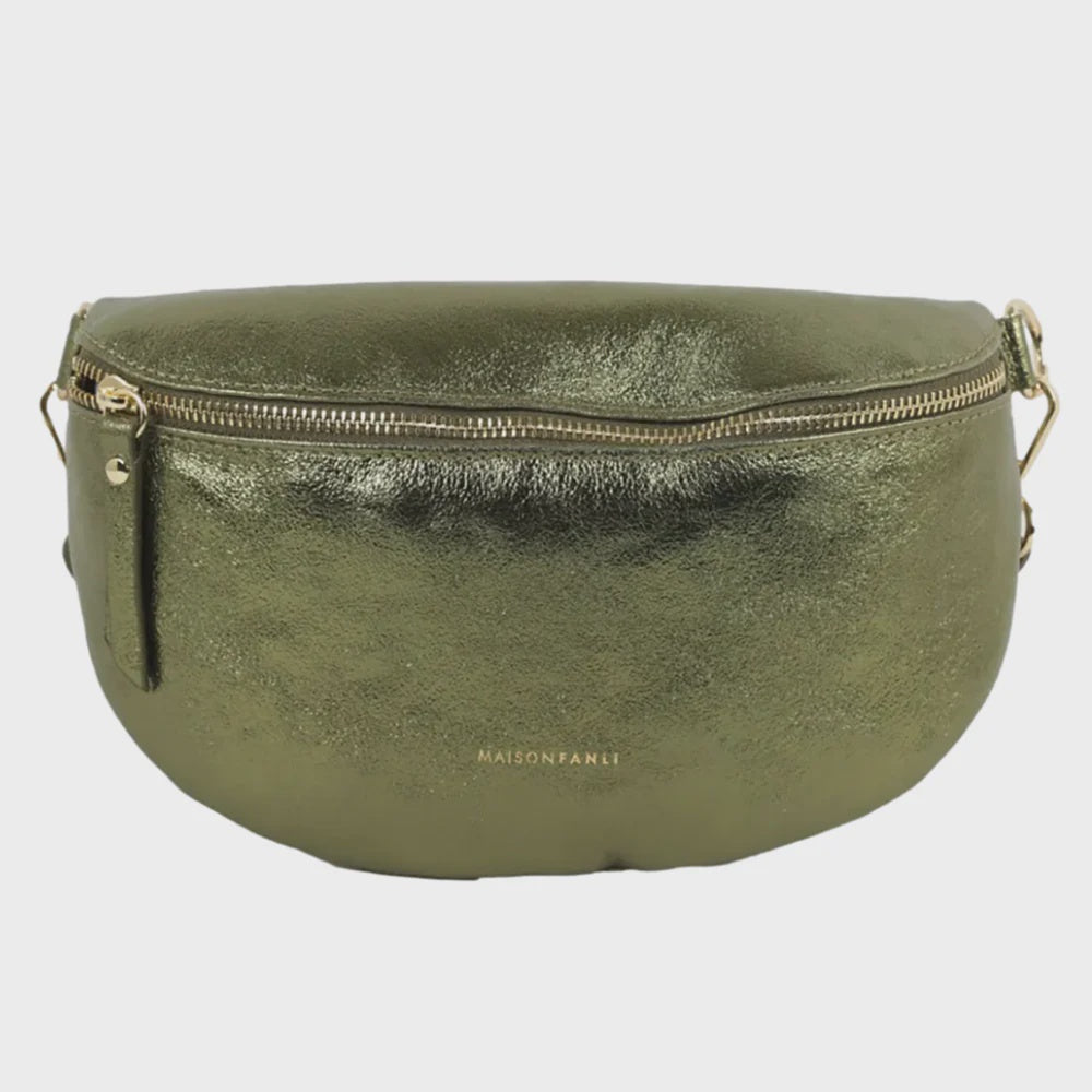 Bum Bag- Metallic Khaki