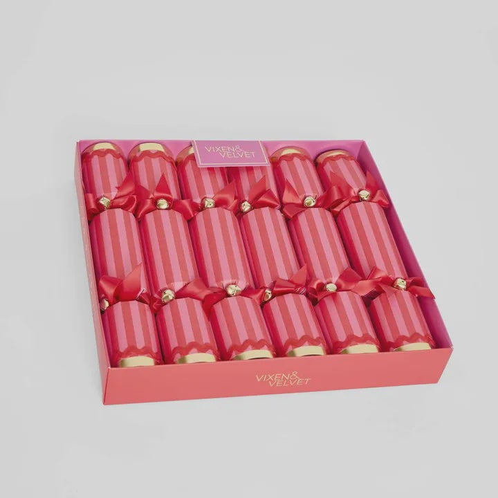 Scarlet Stripe Crackers Fuchsia