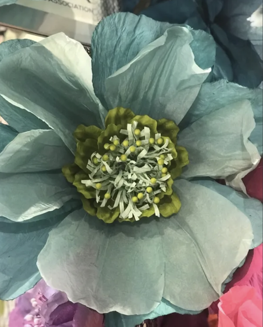 Medium Paper Flower- Turqoise