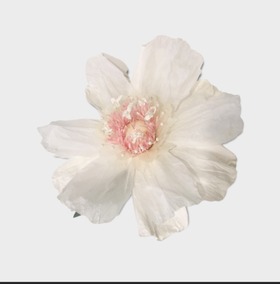 Large Paper Flower- White