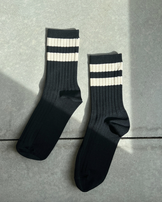 Her Socks - Varsity | Black