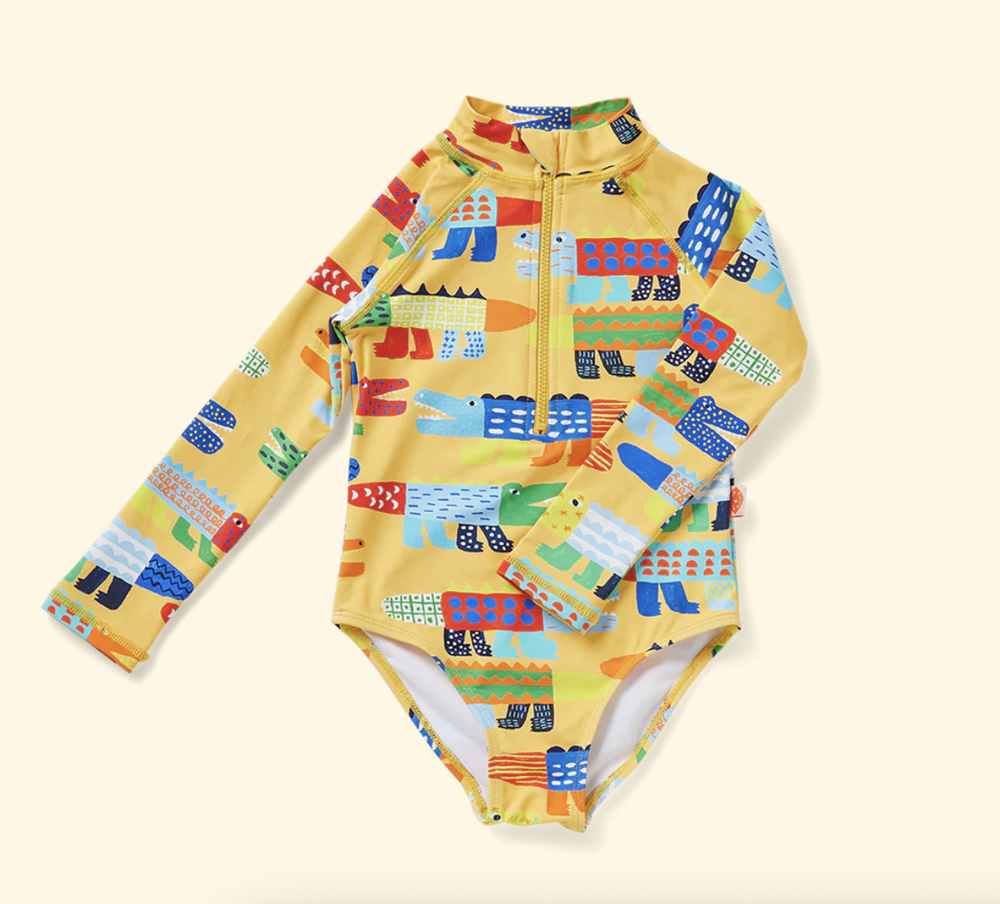 Long Sleeve Zip Bather Chomp