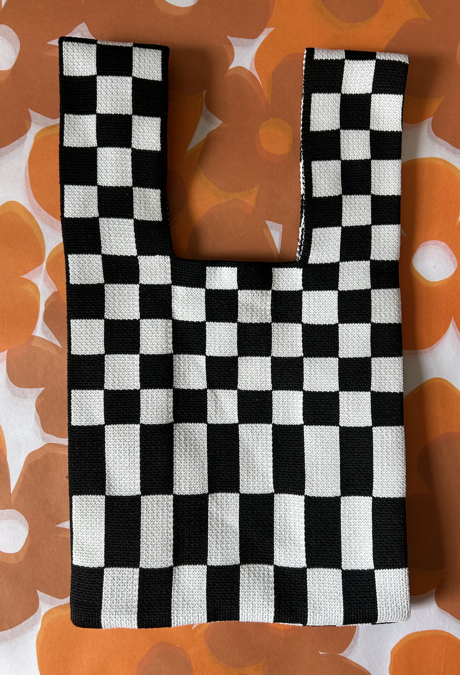 Le Sac Bag- Black & White Check