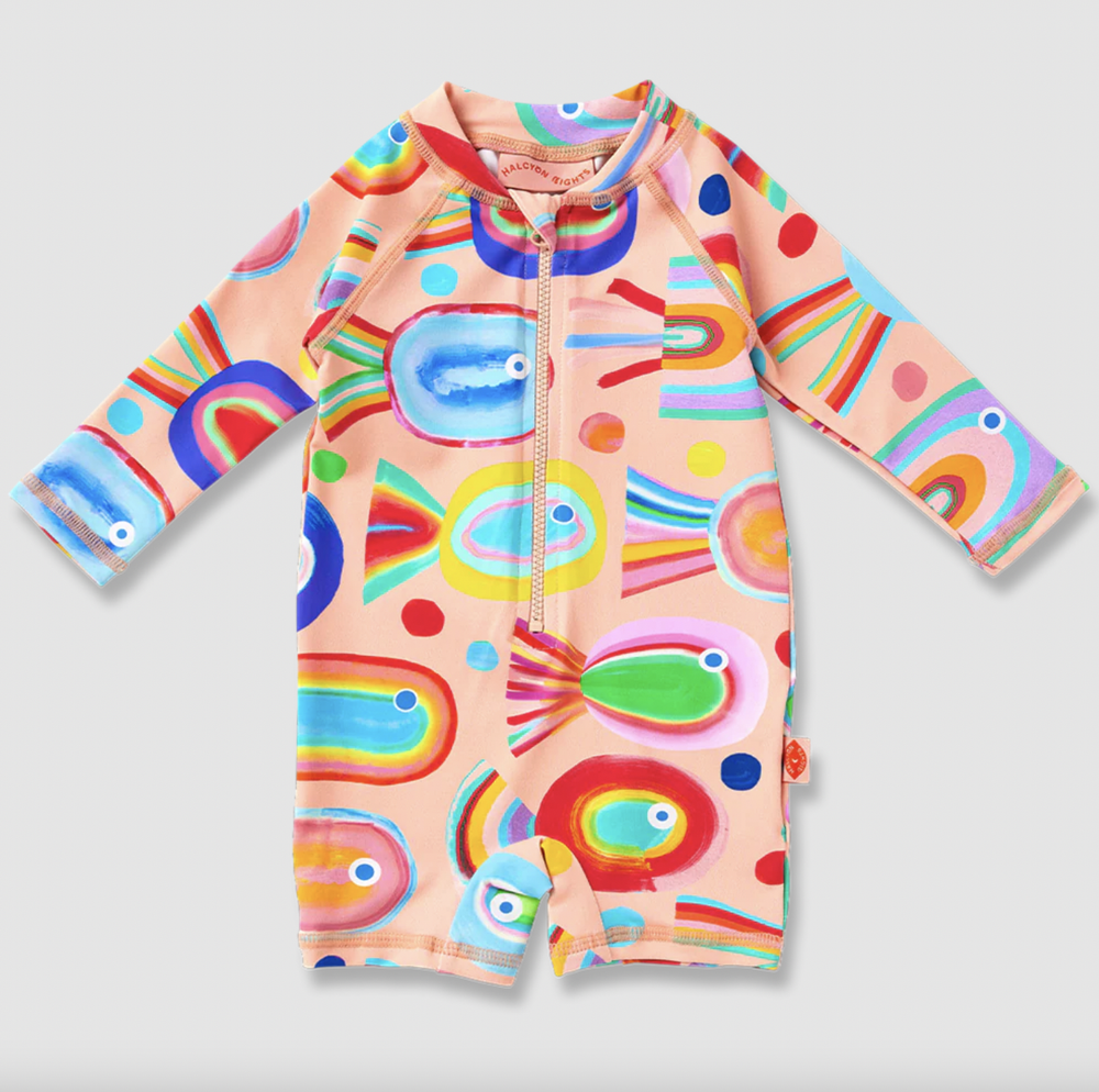 Long Sleeve Rash Suit Fancy Fins