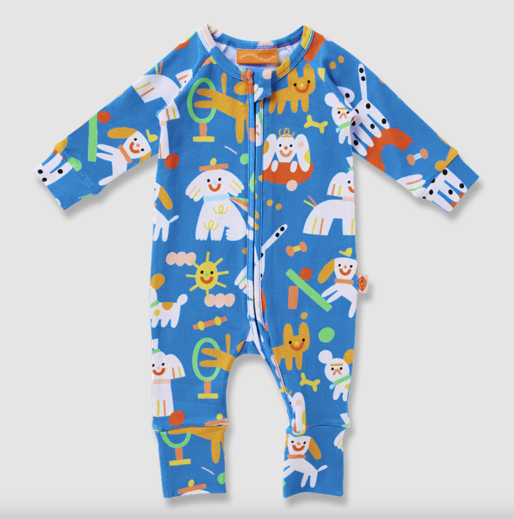 Puppy Park Long Sleeve Romper