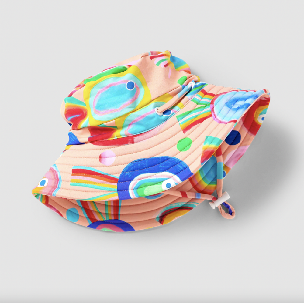 Swim Bucket Hat Fancy Fins