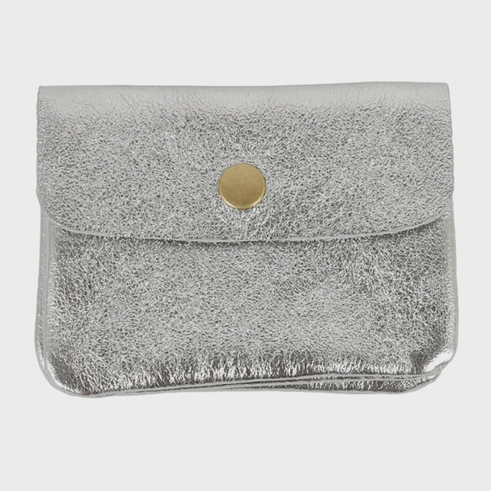 Coin Purse Metallic Grey