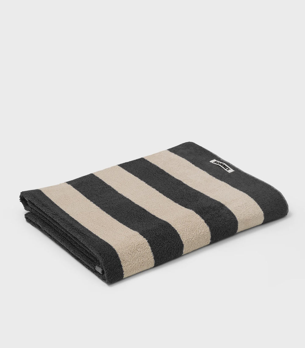 Beach Towel Vanilla Bean Stripes