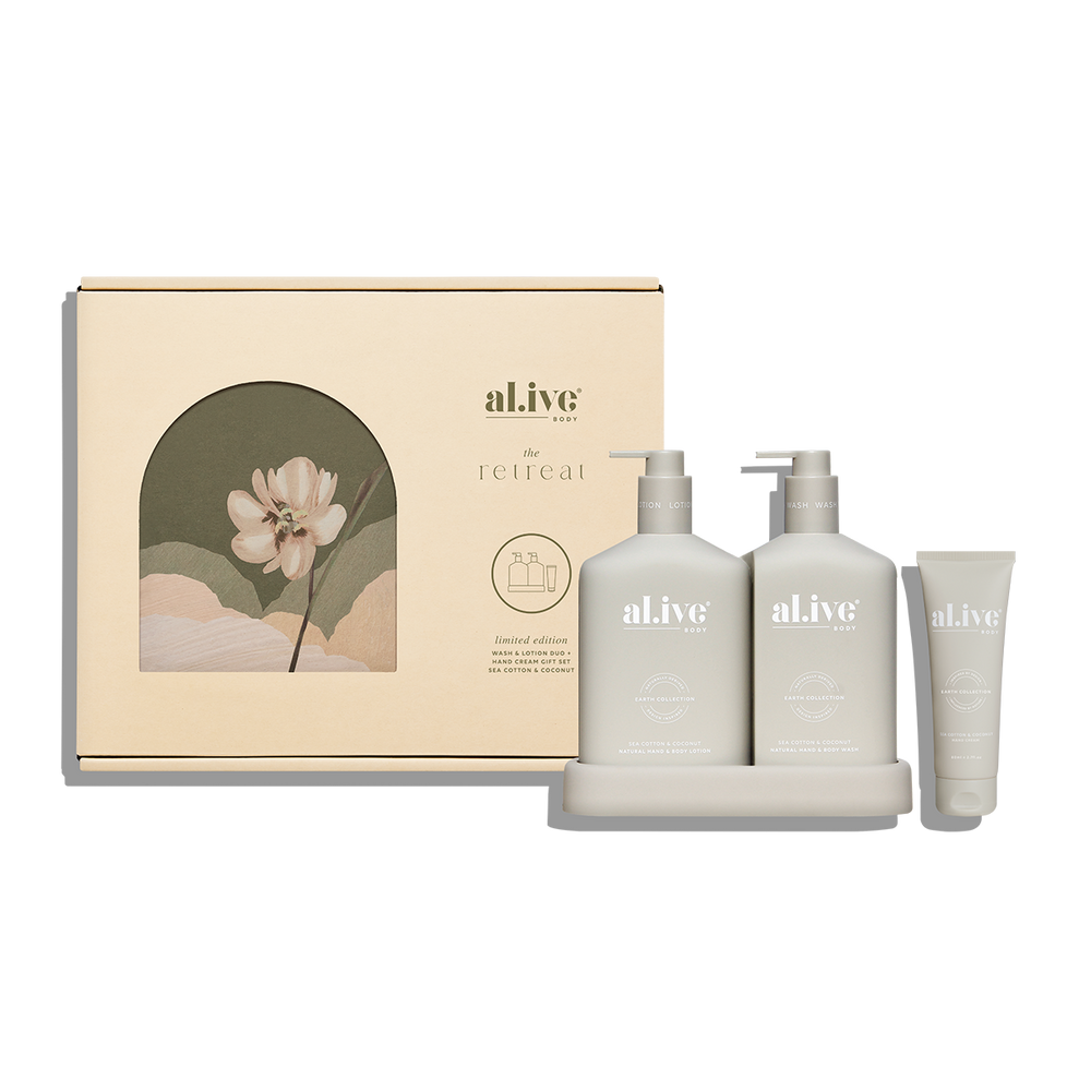 Wash & Lotion Duo- Hand Cream Gift Set - SEA COTTON & COCONUT PACK OF 3