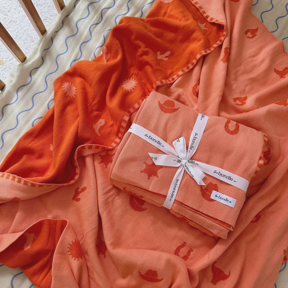 Wild West Blanket - Orange