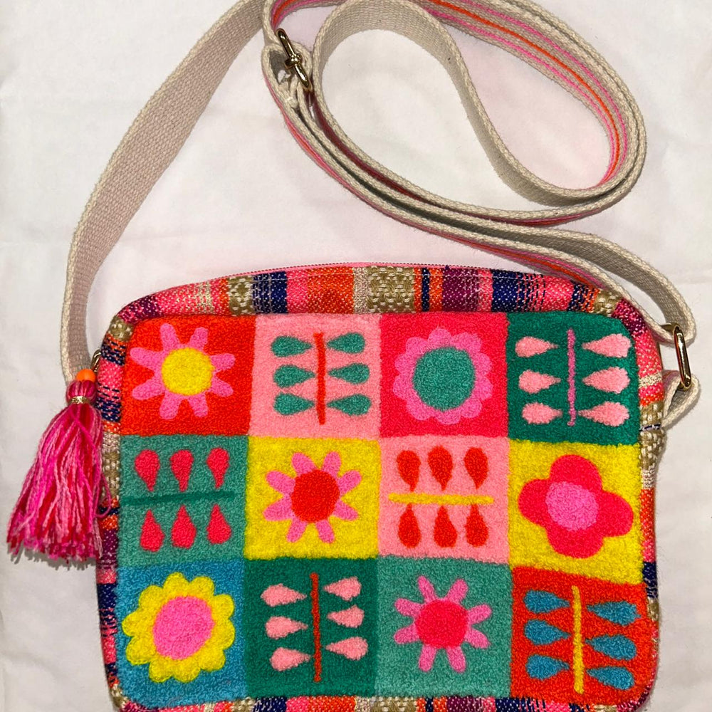 
                      
                        Floral Checks Brights Camera Bag
                      
                    