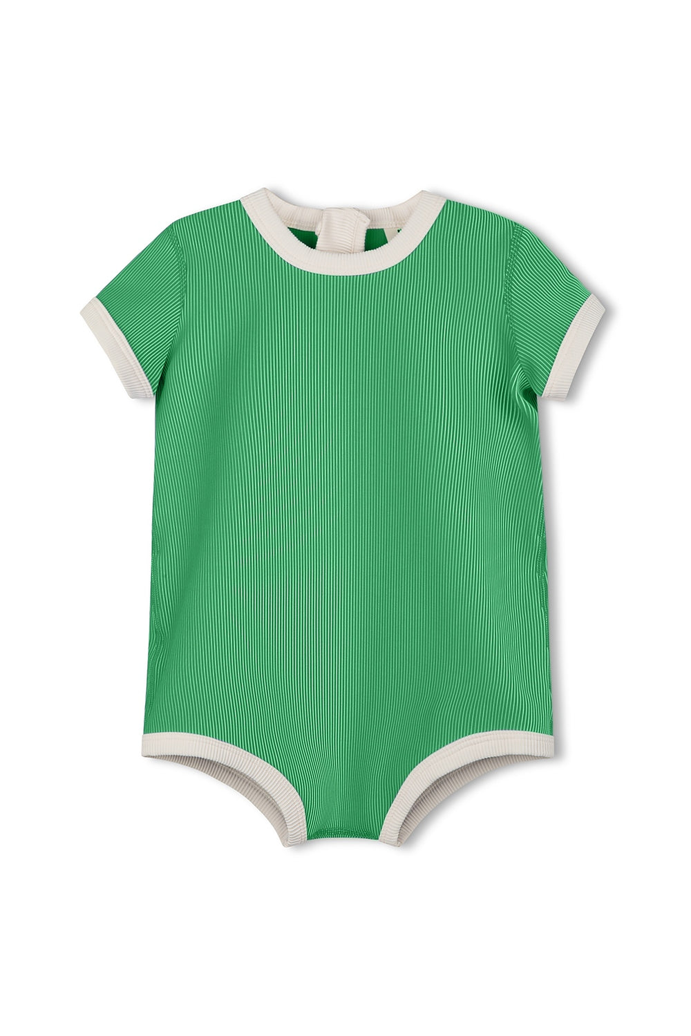 Mini Stripe Infant Onesie- Parrot Green