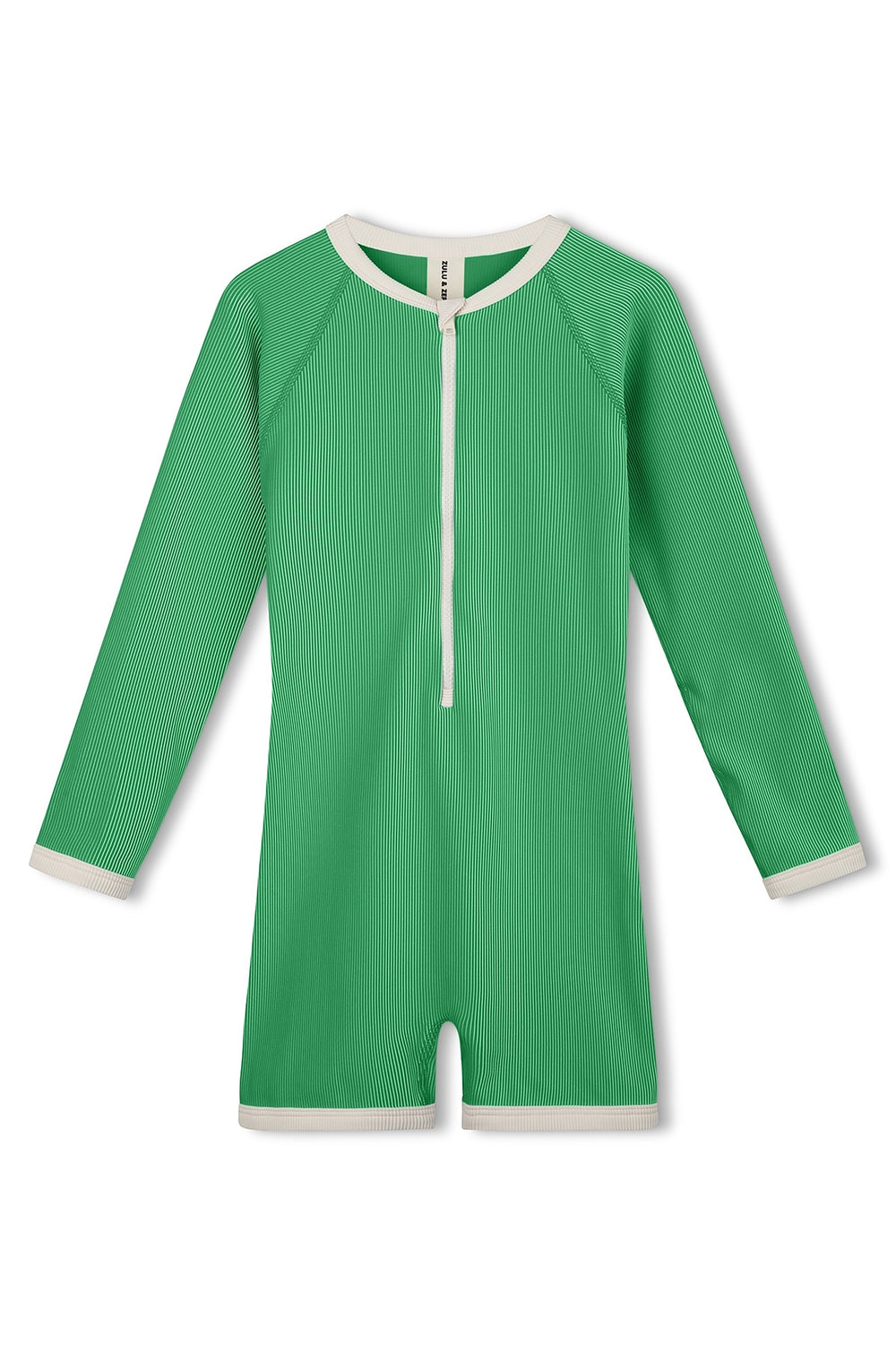 Mini Stripe Rib Surf Suit- Parrot Green