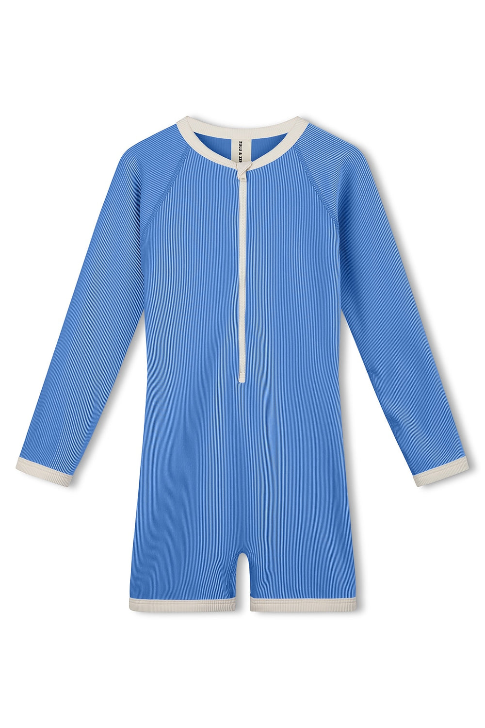 Mini Stripe Rib Surf Suit- Sky Blue