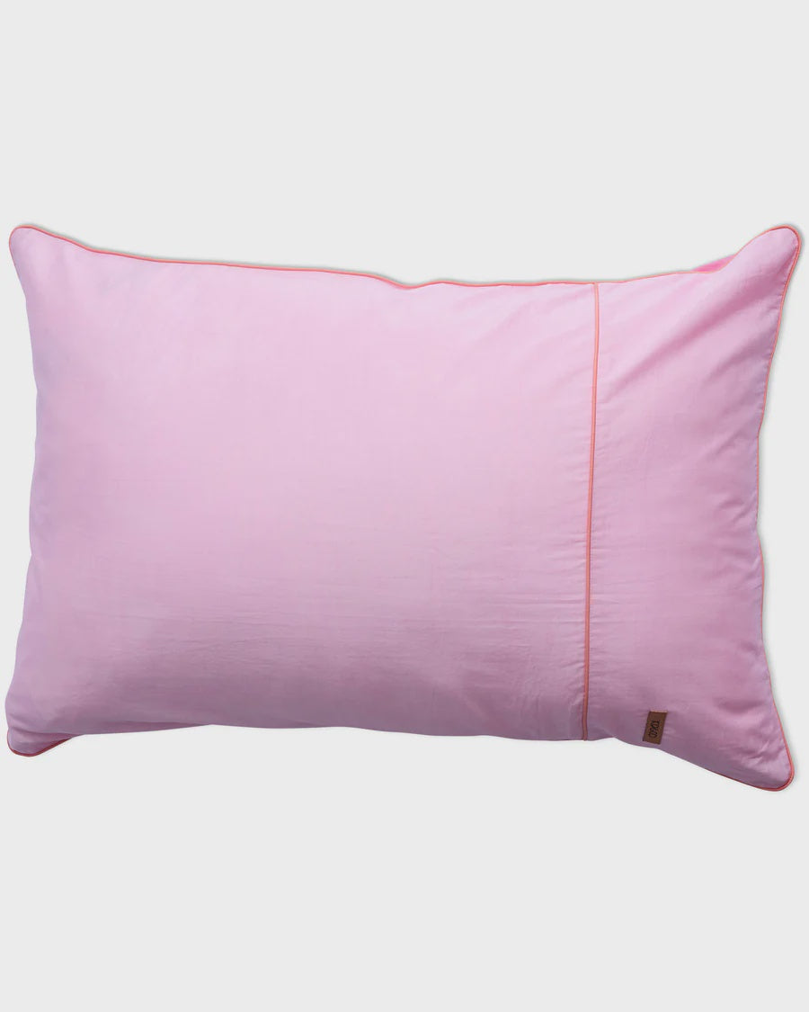 Glow In Pink Bamboo Cotton Pillowcases 2P Std Set
