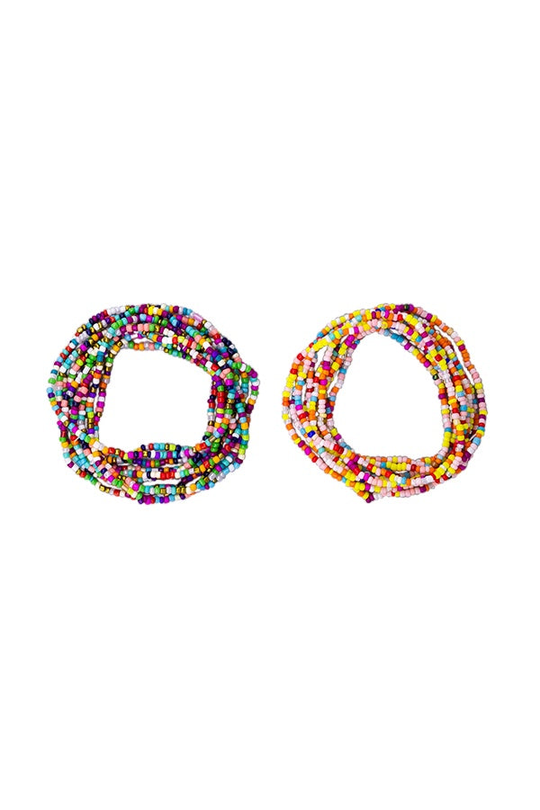 Multi Coloured Beaded Bracelets