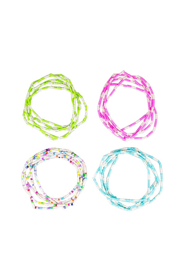 Light Coloured Beaded Bracelets