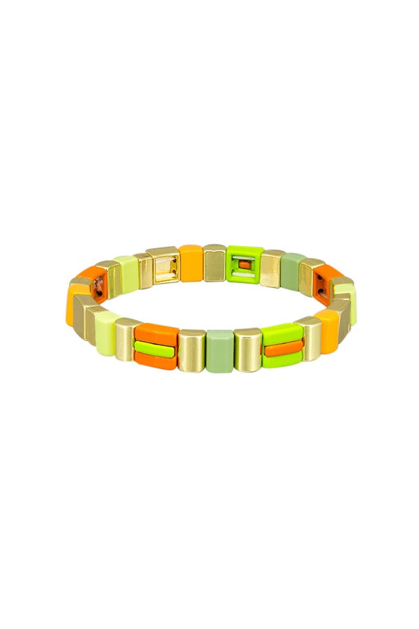 Orange Candy Crush Tile Bracelet