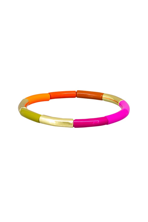 Orange Tone Bar Bracelet
