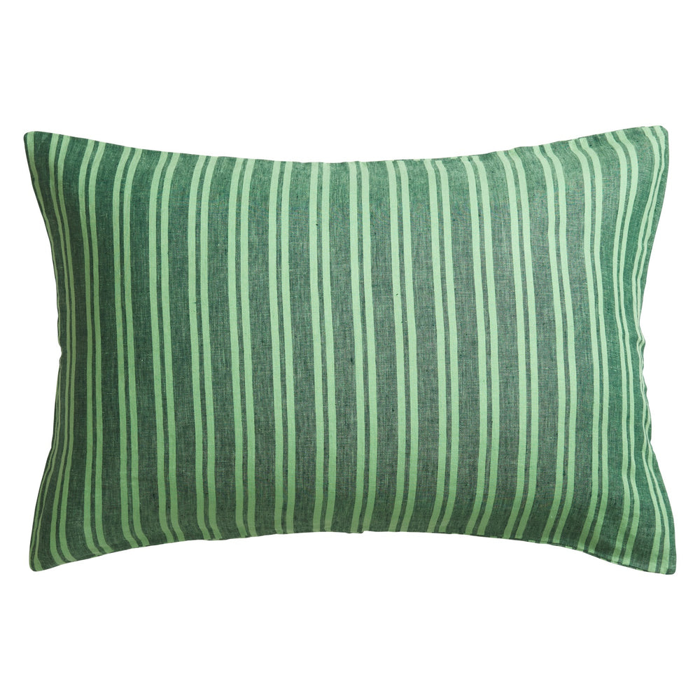 Nadine Linen Pillowcase Set- Forest Standard