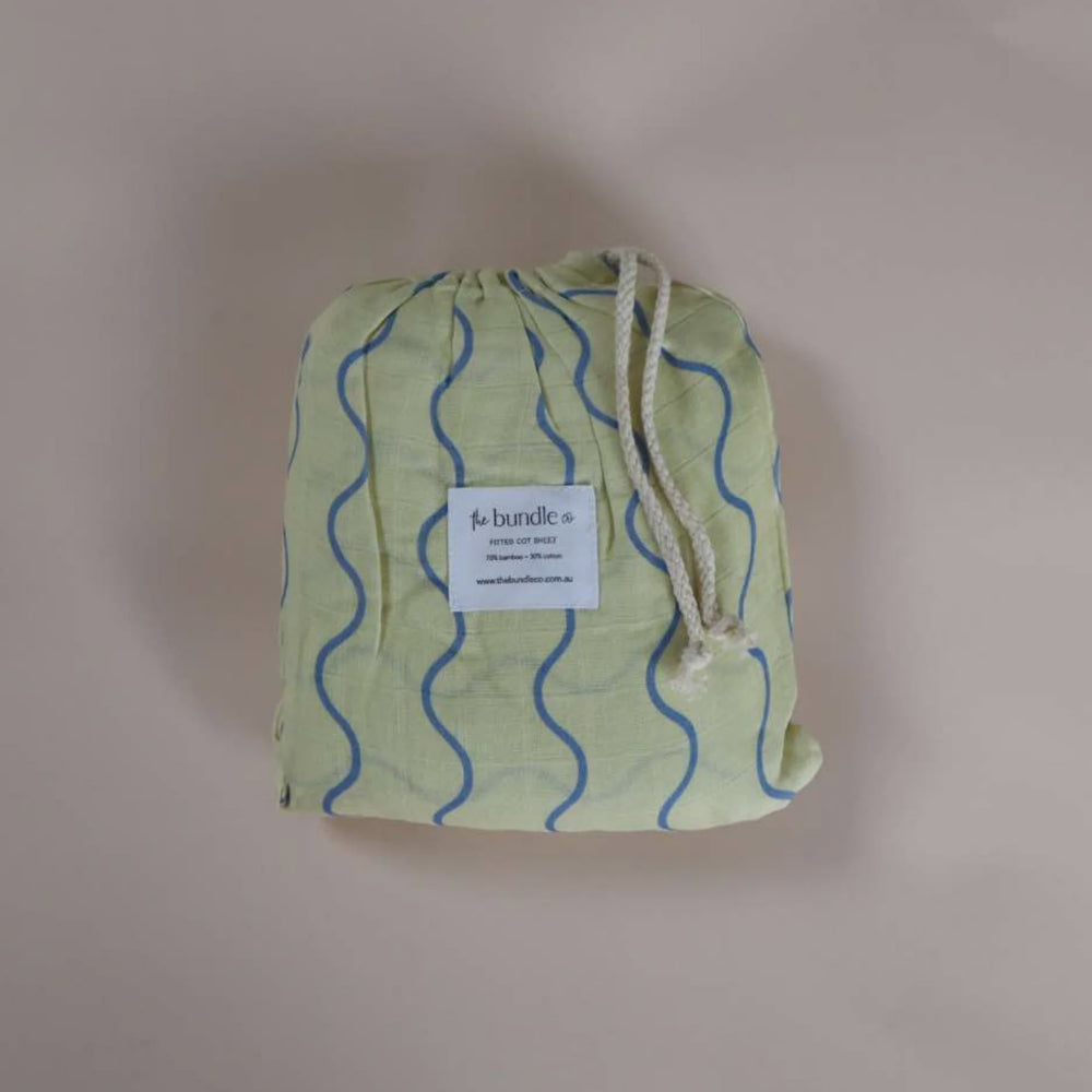 Ripple Fitted Cot Sheet