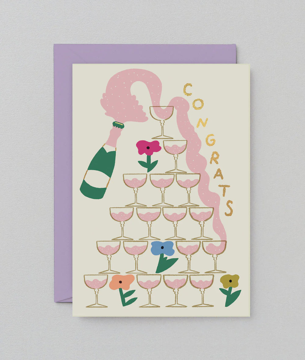 WRAP - Rozalina Burkova - Greeting Card - Congrats Champagne