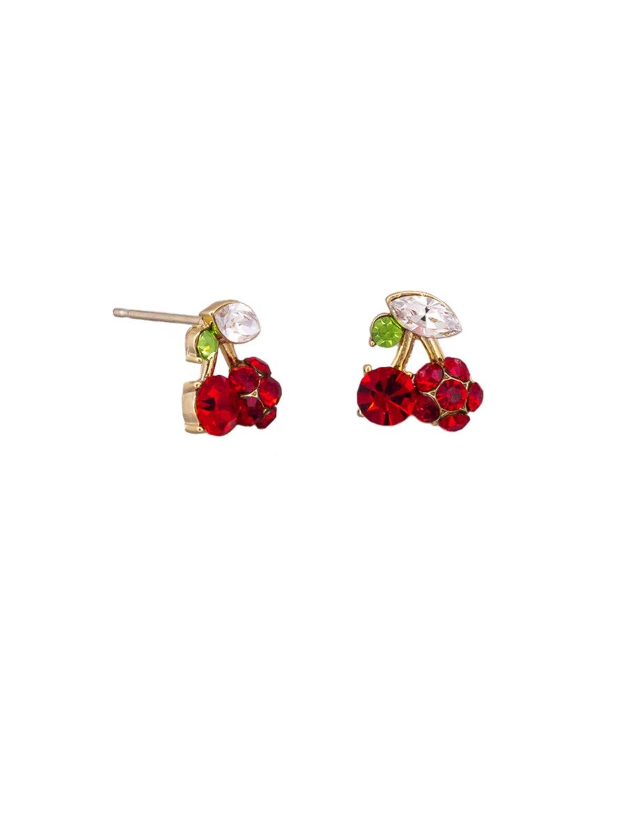 Crystal Cherry Earring