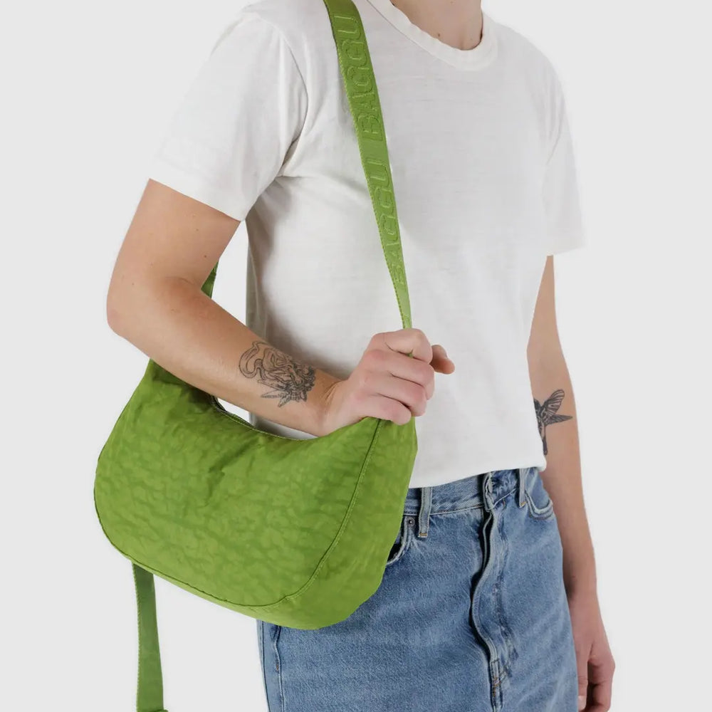 
                      
                        Medium Nylon Crescent Bag - Green Juice
                      
                    
