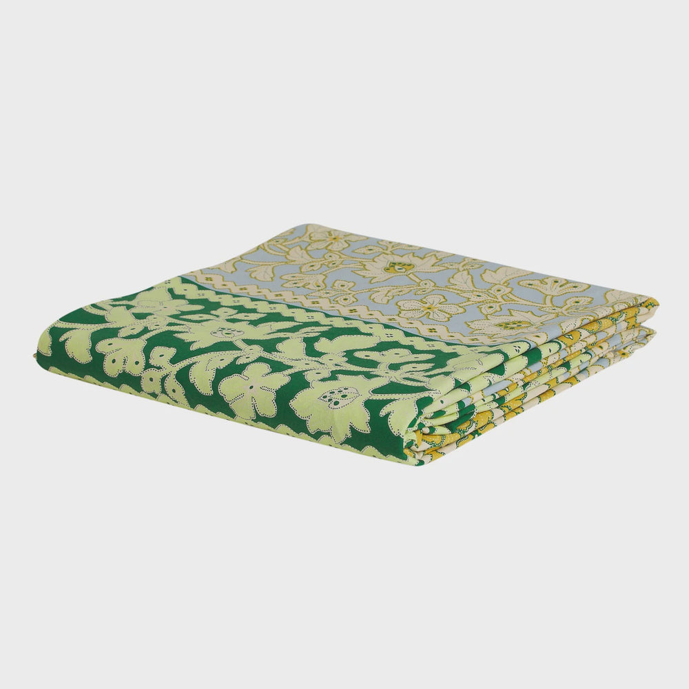 Thea Cotton Flat Sheets - Kelp