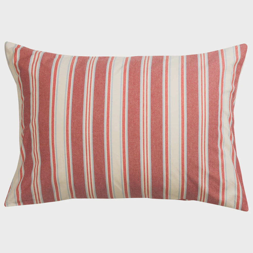 Selene Cotton Pillowcase Set - Crimson