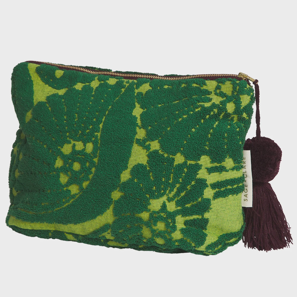 Lucia Terry Pouch - Kelp Large