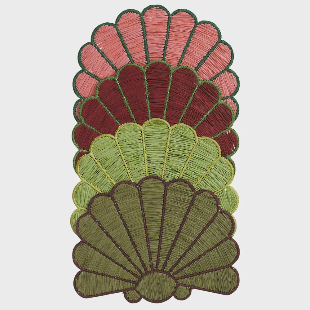 Mia Placemat Set- Key Lime