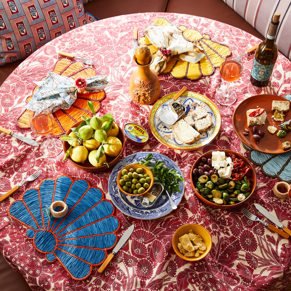 
                      
                        Mia Placemat Set- Azure
                      
                    