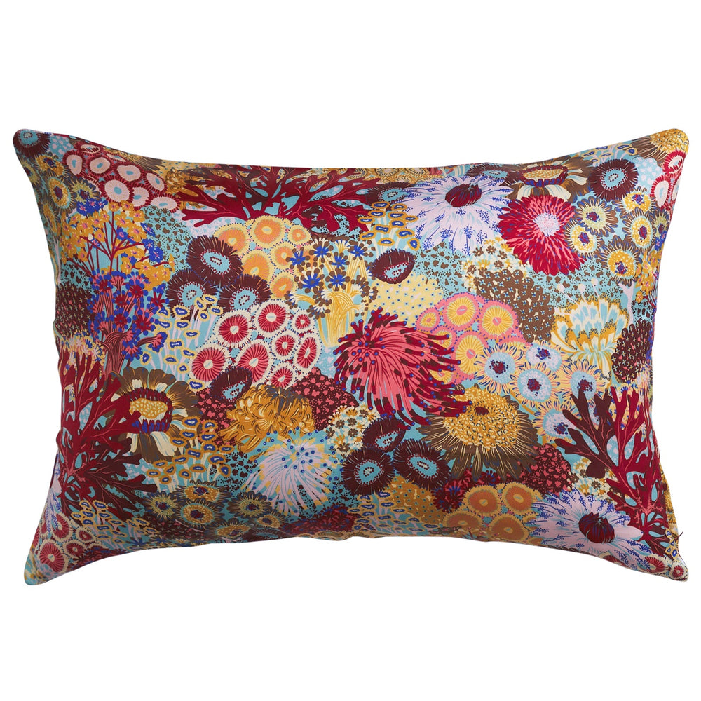Coralie Silk Pillowcase - Cerulean Standard