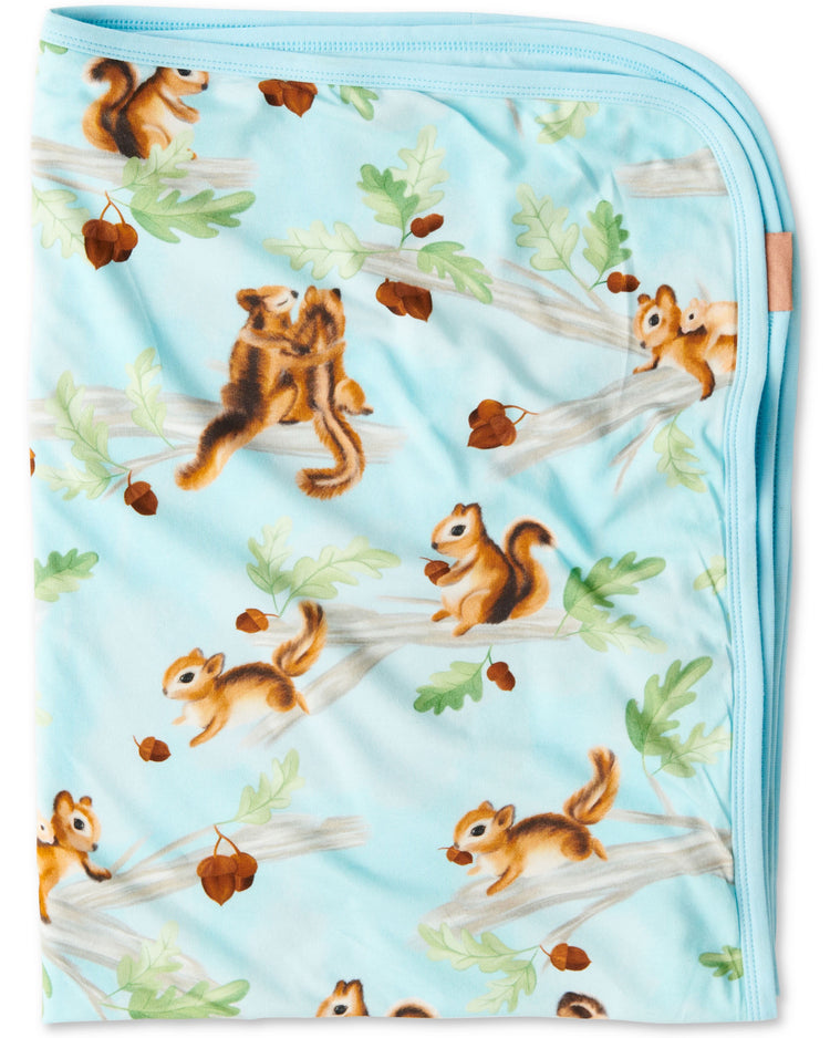 Squirrel Scurry Organic Cotton Snuggle Blanket One Size