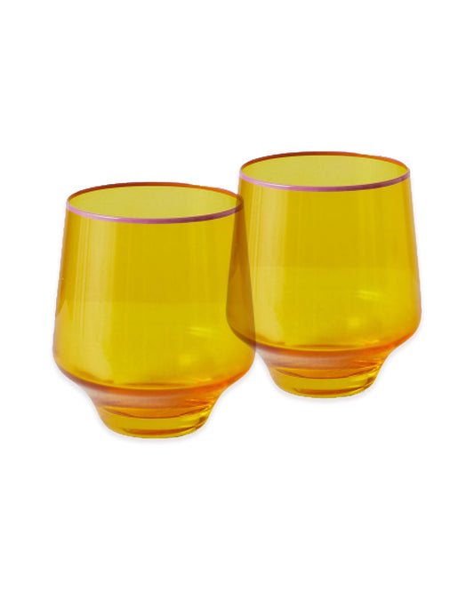Tropical Punch Tumbler Glass 2P Set One Size