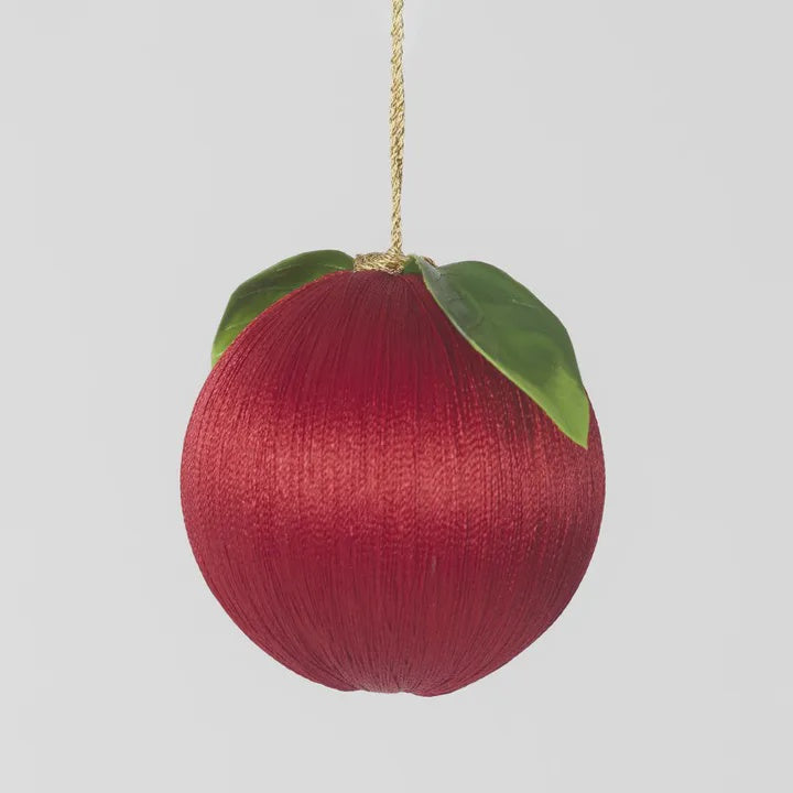 Silk Fruit Bauble Red