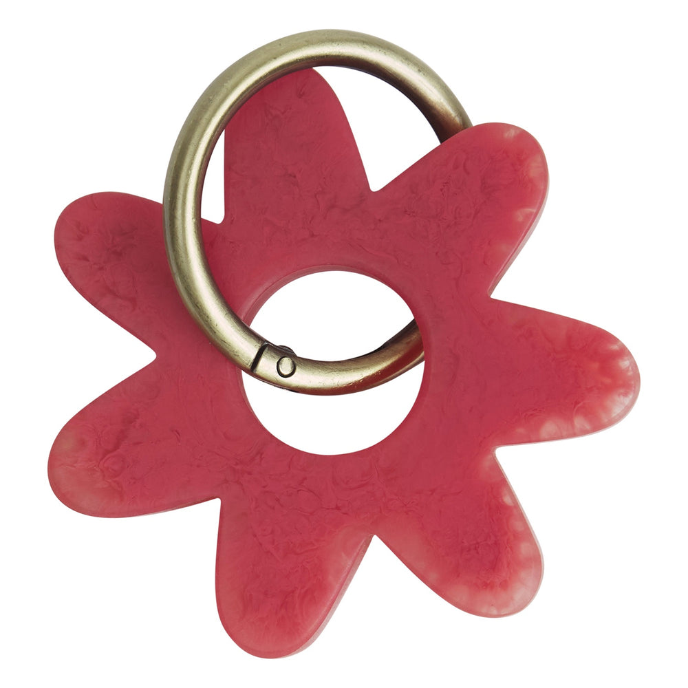 Whitney Key Ring- Raspberry