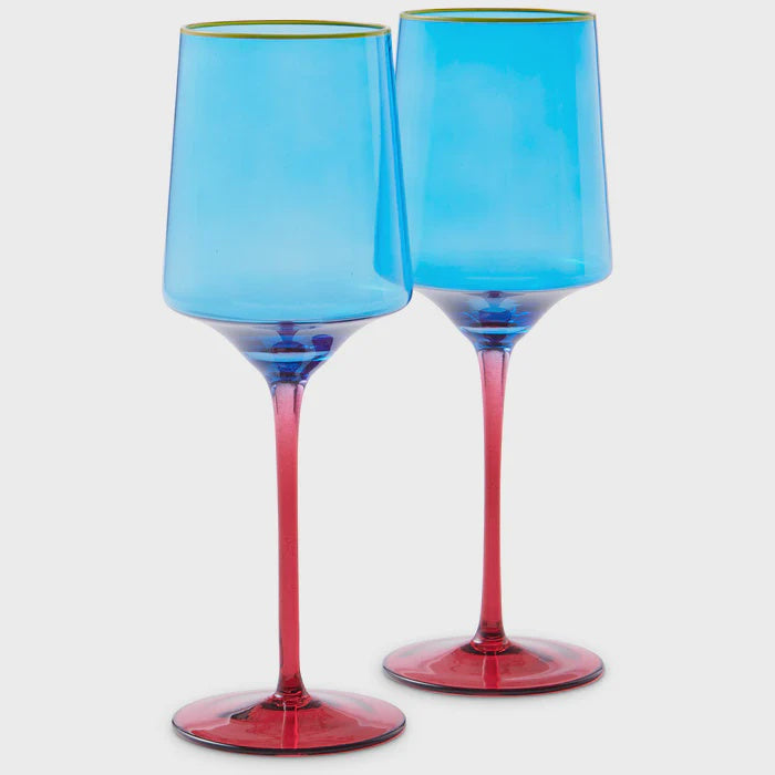 Sapphire Delight Vino Glass 2P set